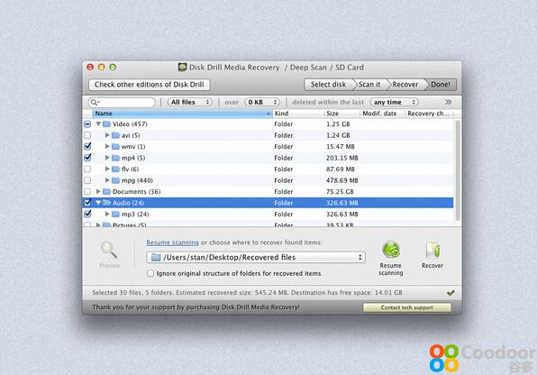 Mac软件-数据恢复软件Disk Drill Media Recovery(2.4.421)
