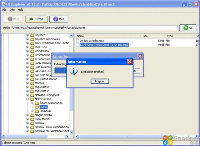 电脑软件-Windows读取Mac分区HFSExplorer(0.21)