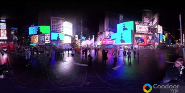 VR全景视频-纽约时代广场夜景