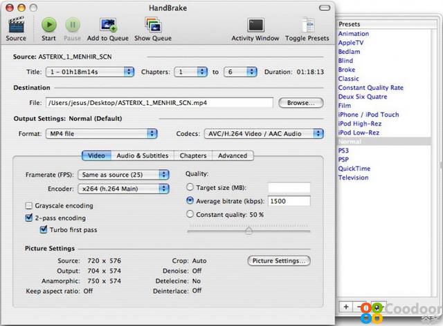 Mac软件-DVD转换成MPEG HandBrake(0.10.1)