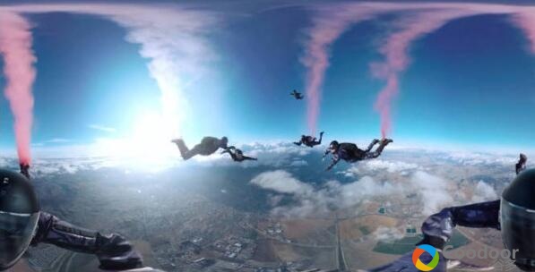VR全景视频-高空跳伞